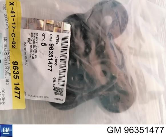 Подушка крепления радиатора 96351477 GM
