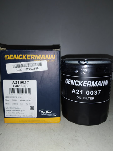 Фильтр масла A210037 DENCKERMANN
