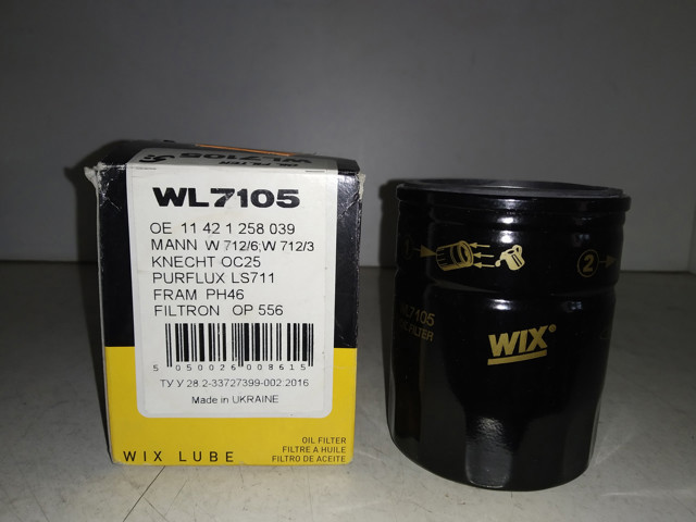 Фильтр масла WL7105 WIX