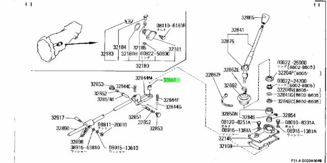 32861H7301 NISSAN Втулка кулисы купить в Украина