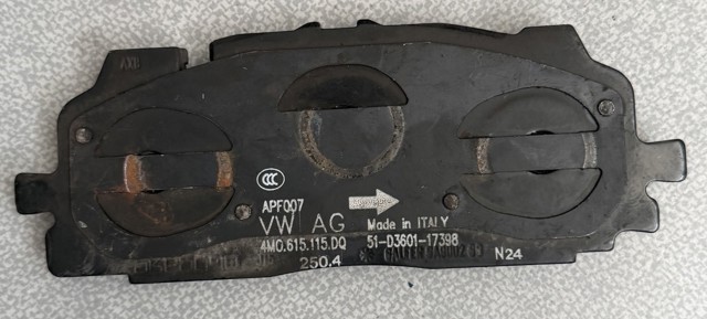 4M0698151BD VAG Колодки тормозные передние дисковые купить в Черкассы