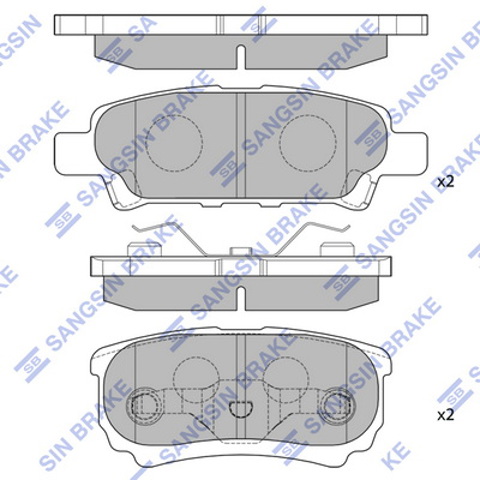SP2111 HI-Q Задние тормозные колодки купить в Чернигов