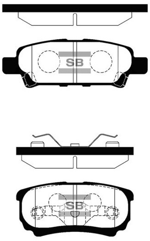 HI-Q SP2111 Колодки тормозные задние дисковые в наличии Запорожье