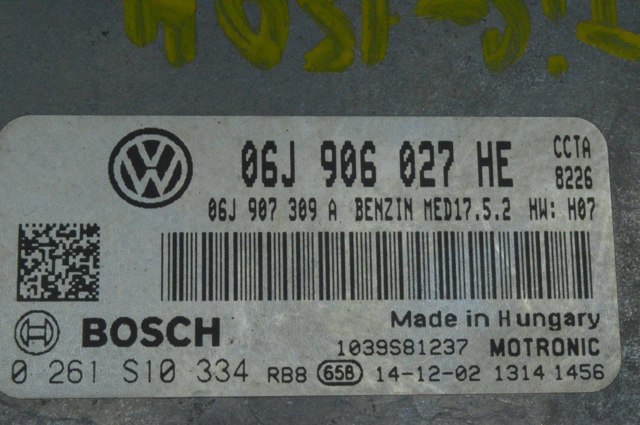 06J906027HE VAG Блок управления двигателем купить в Чернигов