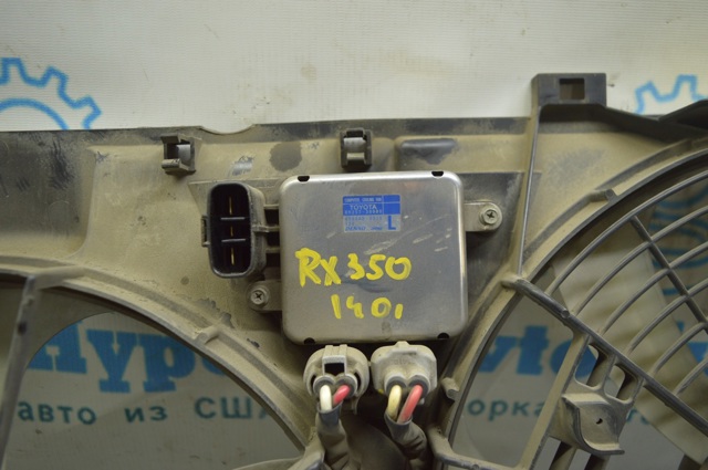Диффузор кожух радиатора с моторами вентиляторов lexus rx350 10-15 с компьютером (01) 16711-0p150 16711-0P150