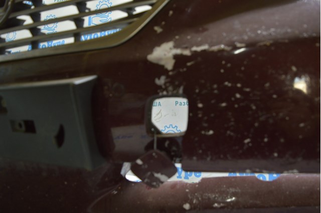 Бампер передний голый lexus ls460 07-09 дорест под парктроники (01) красный деф крепл,трещины 52119-50968 52119-50968