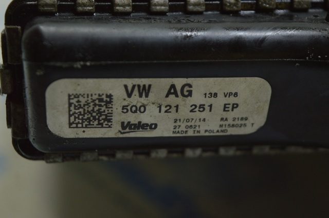 VAG 5Q0121251GN Радиатор в наличии Ирпень