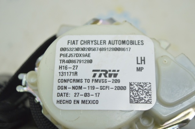 6EJ57DX9AF CHRYSLER Ремень безопасности задний левый купить в Чернигов