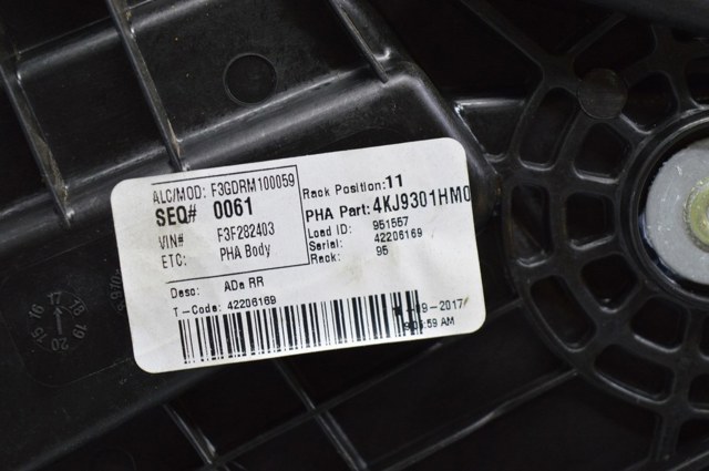 Механизм стеклоподъемника правой задней двери 83481F3000 HYUNDAI