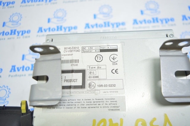 TOYOTA 8614033010 Магнитола (радио AM/FM) в наличии Черкассы