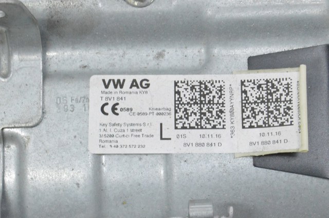 8V1880841C Подушка безопасности (AIRBAG) водительская, защиты коленей купить Павлоград