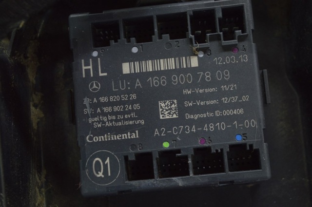Блок комфорта задней двери A1669007809 MERCEDES
