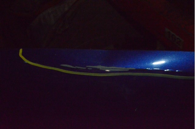 Капот голый ford escape mk3 13-16 синий цвет j4(08) замят спереди не сильно cj5z-16612-a CJ5Z-16612-A