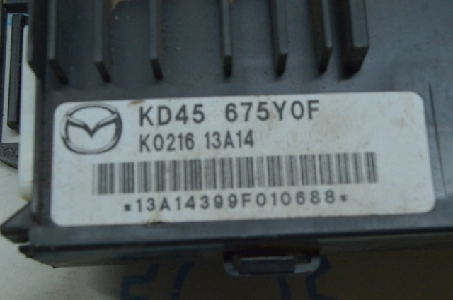 Блок управления систем комфорта KD45675Y0G MAZDA