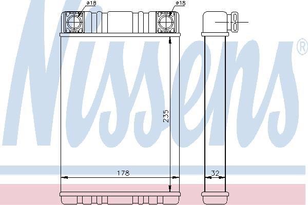 NISSENS 72028 Радиатор печки в наличии Хмельницкий