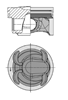 Поршень в сборе 40315600 KOLBENSCHMIDT