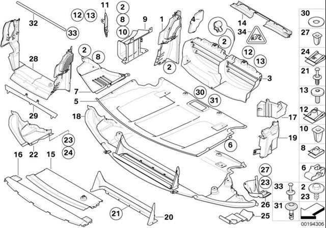 BMW 51717905332 Защита бампера переднего в наличии Тернополь