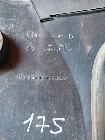 RENAULT 8200002472 Фонарь задний правый в наличии Винница