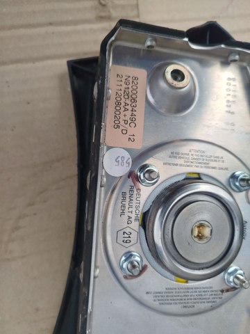 RENAULT 8200063449 Подушка безопасности (AIRBAG) водительская в наличии Винница