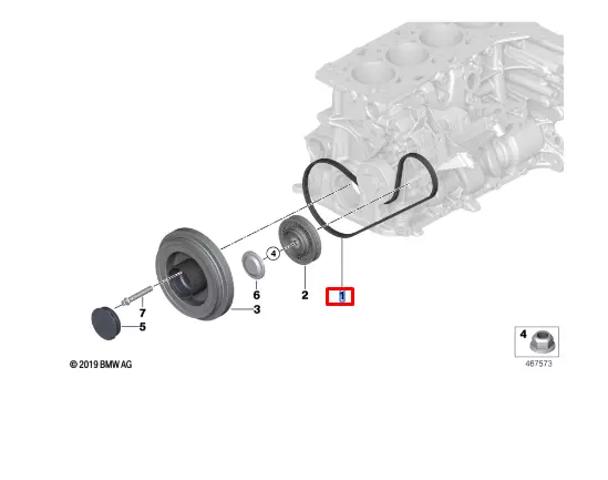 Поликлиновый ремень 11289455973 BMW