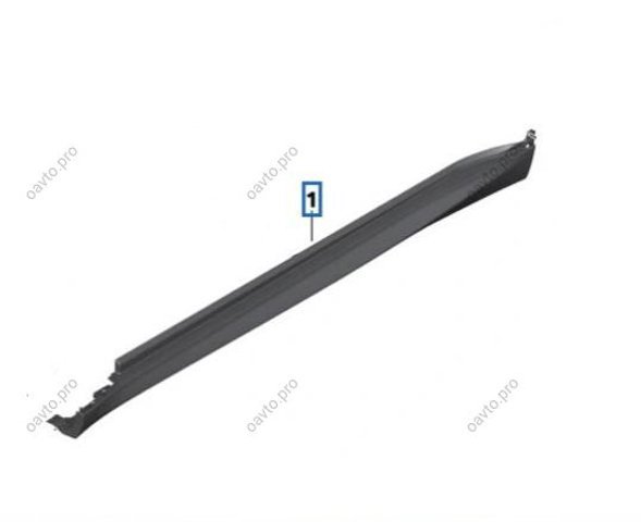 Накладка наружняя (молдинг) порога, левый 51778099111 BMW