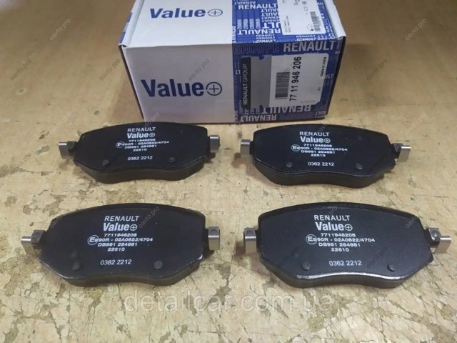 Передние тормозные колодки Renault Megane 4