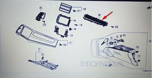 HONDA 77630T7WA01ZA в наличии Харьков