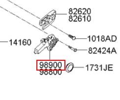 Механизм стеклоподъемника двери передней, правой 824601D000 HYUNDAI