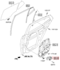 Мотор стеклоподъемника двери задней, левой 834502T000 HYUNDAI