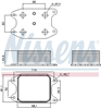 Радиатор масляный (холодильник) под фильтром 90810 NISSENS