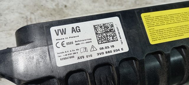 3V0880204E VAG Подушка безопасности (AIRBAG) пассажирская купить в Ровно