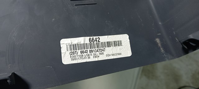 GM 94556642 Облицовка задней панели багажника в наличии Тернополь