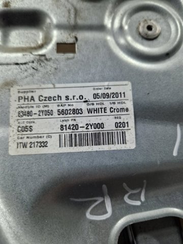 834022Y000 Механизм стеклоподъемника двери задней правой купить Черкассы