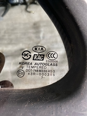 835613E030 HYUNDAI Стекло-форточка двери задней левой купить в Харьков
