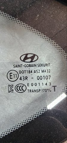 Стекло кузова/багажного отсека, левое 87810D3000 HYUNDAI