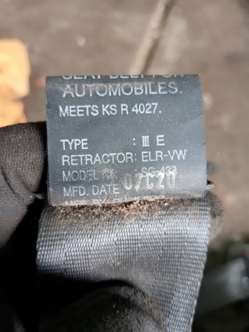 HYUNDAI 888603E210WK Ремень безопасности в наличии Запорожье