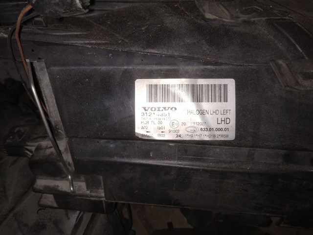 Фара основная левая 31214351 VOLVO