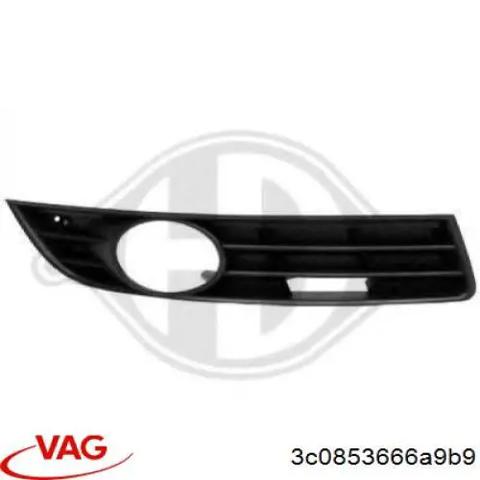 Заглушка противотуманки передней правой 3C0853666A9B9 VAG