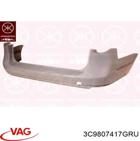 Задний бампер 3C9807417GRU VAG