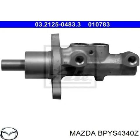 Цилиндр главный тормоза (гидротормозов) BPYS4340Z MAZDA