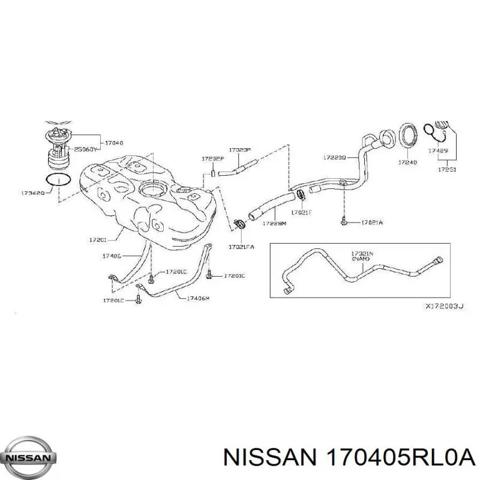 Топливный насос 170405RL0A NISSAN