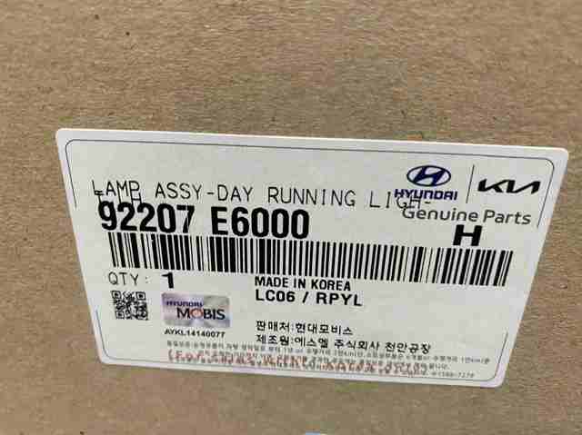 HYUNDAI 92207E6000 Фара противотуманная правая в наличии Днепр