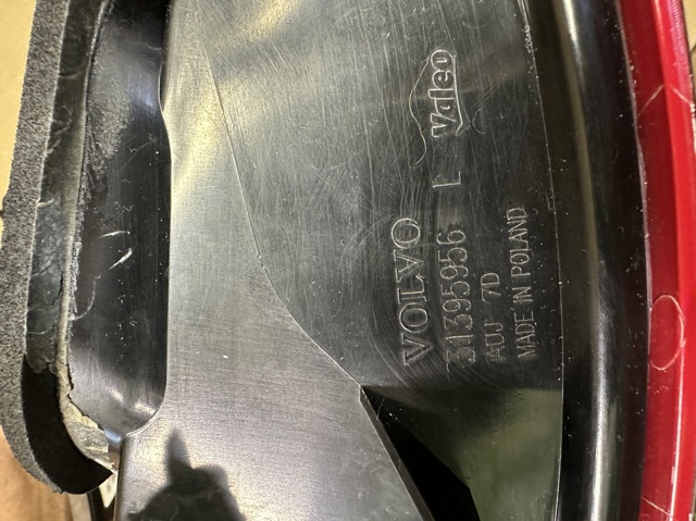 VOLVO 31395956 Фонарь задний левый в наличии Николаев