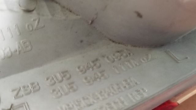 3U5945095A VAG Фонарь задний левый купить в Днепр