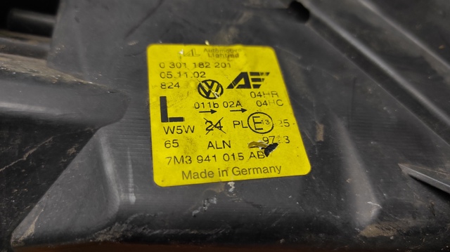 VAG 7M3941015AB Фара левая в наличии Винница