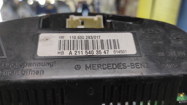 MERCEDES A2115403547 Панель приборов в наличии Кривой Рог