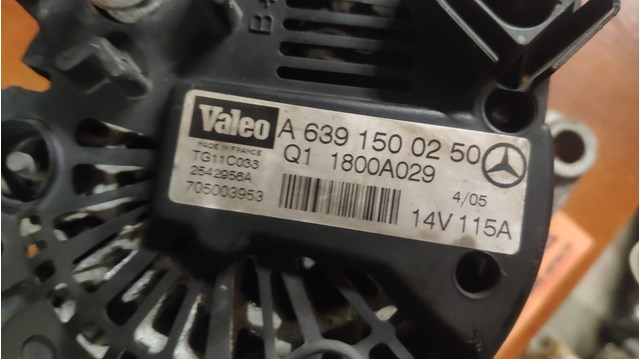 A6391500250 MERCEDES Генератор купить в Запорожье