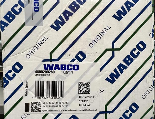 WABCO 4800200280 Кран тормозной, подпедальный (TRUCK) в наличии Черновцы