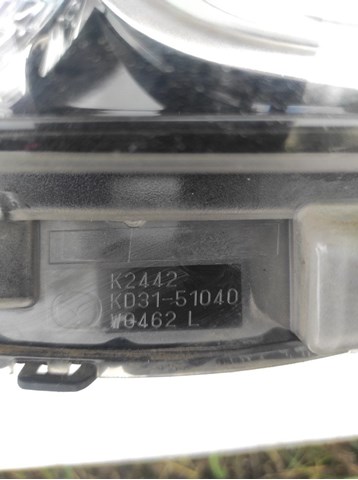 Фара основная левая KD3151040 MAZDA