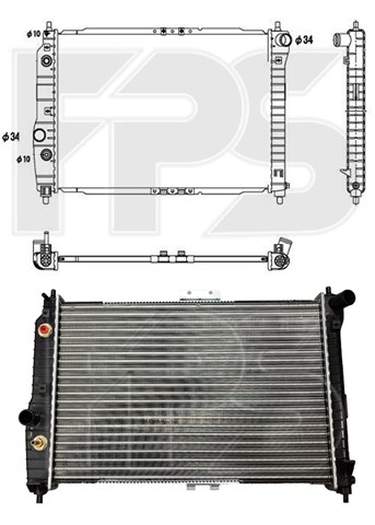 Радіатор охолодження FP 17 A698-AV